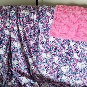 Unicorn Minky Blanket